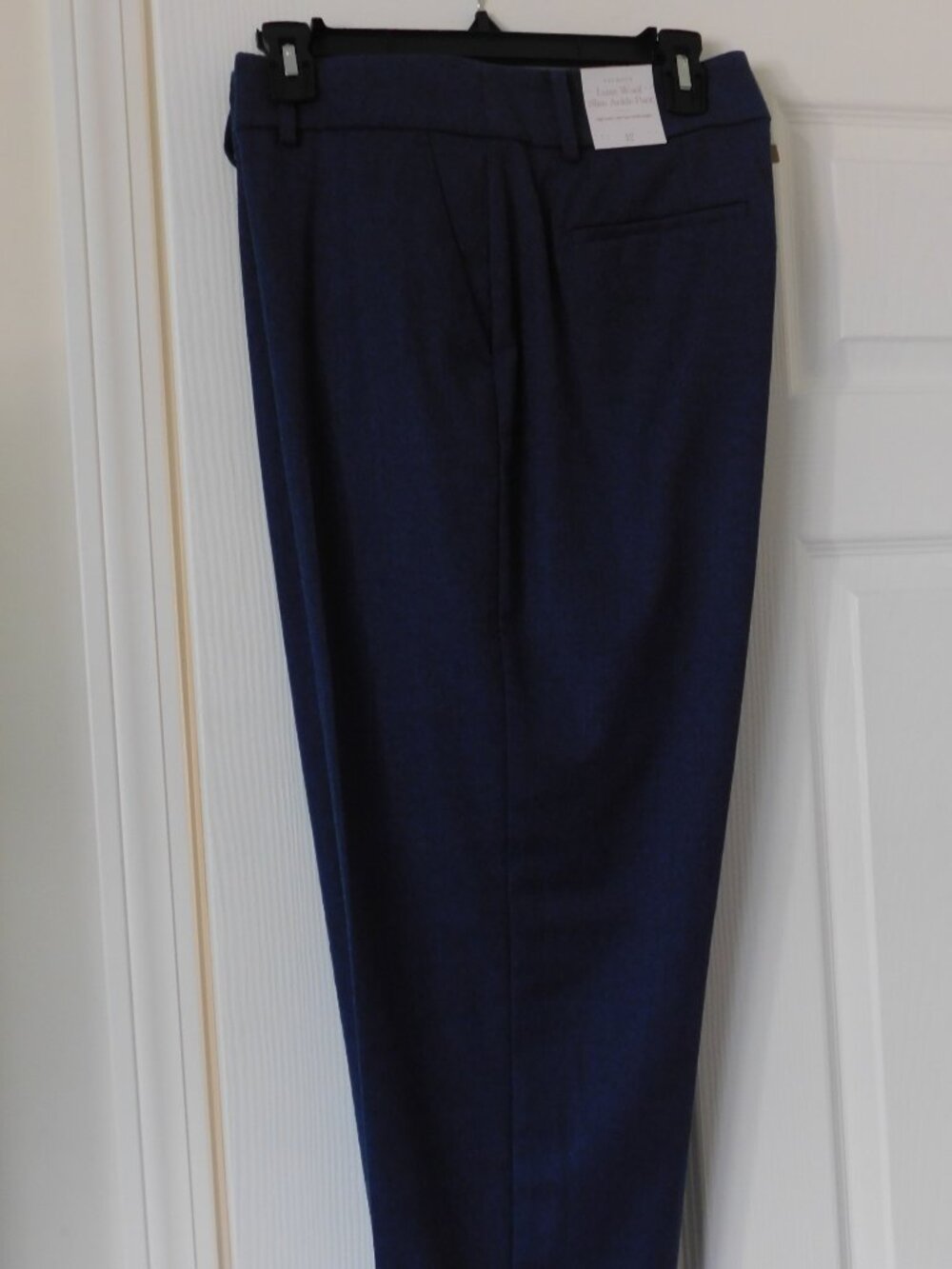 Wool Slim Ankle Pants